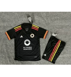 Youth Soccer Jersey Roma Black Youth Soccer Jersey Roma Black