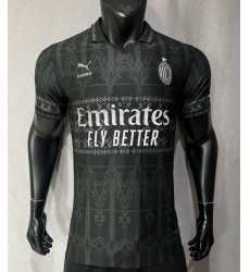 Men 2024 Soccer Jersey Ac Millan Black Men 2024 Soccer Jersey Ac Millan Black