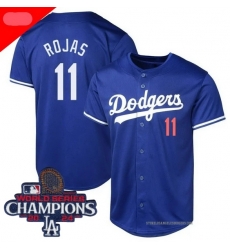 Men Nike Los Angeles Dodgers Miguel Rojas #11 Blue 2024 World Series Champions Stitched MLB Jersey Men Nike Los Angeles Dodgers Miguel Rojas #11 Blue 2024 World Series Champions Stitched MLB Jersey