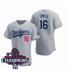 Youth Nike Los Angeles Dodgers Will Smith #16 Gray Flex Base 2024 World Series Champions Stitched MLB Jersey Youth Nike Los Angeles Dodgers Will Smith #16 Gray Flex Base 2024 World Series Champions Stitched MLB Jersey