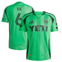 Mens Austin FC Ilie Sanchez adidas Green 2025 The Heartbeat Kit Authentic Player Jersey