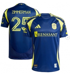 Mens Nashville SC Walker Zimmerman adidas Navy 2025 The Heart Of Nashville Kit Authentic Player Jersey