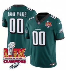 Men Philadelphia Eagles Active Player Custom Green 2025 Eagles Logo Super Bowl LIX Patch New F U S E Vapor Limited Stitched Football Jersey Men Philadelphia Eagles Active Player Custom Green 2025 Eagles Logo Super Bowl LIX Patch New F U S E Vapor Limited Stitched Football Jersey