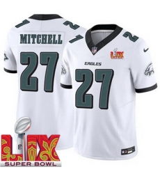 Men Philadelphia Eagles Quinyon Mitchell #27 White 2024 2025 Super Bowl LIX F U S E Stitched NFL Jersey Men Philadelphia Eagles Quinyon Mitchell #27 White 2024 2025 Super Bowl LIX F U S E Stitched NFL Jersey