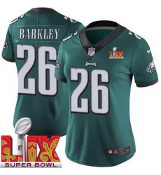 Women Philadelphia Eagles Saquon Barkley #26 Green 2024 2025 Super Bowl LIX F U S E Stitched NFL Jersey Women Philadelphia Eagles Saquon Barkley #26 Green 2024 2025 Super Bowl LIX F U S E Stitched NFL Jersey