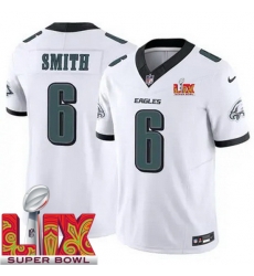 Youth Philadelphia Eagles DeVonta Smith #6 White 2024 2025 Super Bowl LIX F U S E Stitched NFL Jersey Youth Philadelphia Eagles DeVonta Smith #6 White 2024 2025 Super Bowl LIX F U S E Stitched NFL Jersey