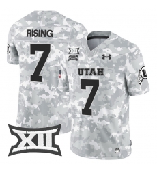 Men Women Youth Utah Utes 7 Cameron Rising 2024 Salute to Service Vapor Limited Jersey Arctic Camo All Stitched Men Women Youth Utah Utes 7 Cameron Rising 2024 Salute to Service Vapor Limited Jersey Arctic Camo All Stitched