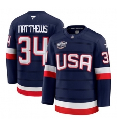 Men USA 34 Auston Matthews Navy 2025 4 Nations Face Off Stitched Jersey Men USA 34 Auston Matthews Navy 2025 4 Nations Face Off Stitched Jersey