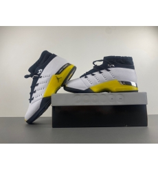 Air Jordan 17 White Yellow Basketball Shoes 25G22
