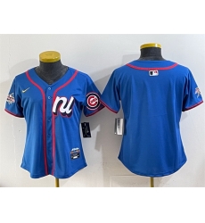 Youth National League Chicago Cubs Blank Blue 2025 All Star Edition Limited Stitched Baseball Jersey