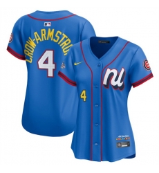 Women National League 4 Pete Crow Armstrong Blue 2025 All Star Edition Limited Stitched Baseball Jersey Women National League 4 Pete Crow Armstrong Blue 2025 All Star Edition Limited Stitched Baseball Jersey