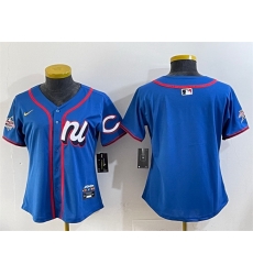 Women National League Los Angeles Dodgers Team Big Logo Blue 2025 All Star Edition Limited Stitched Baseball Jersey 