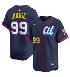 Men American League 99 Aaron Judge Navy 2025 All Star Edition Limited Stitched Baseball Jersey