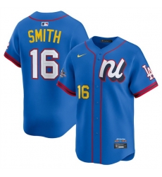 Men National League 16 Will Smith Blue 2025 All Star Edition Limited Stitched Baseball Jersey