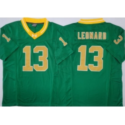 Men Norte Dame Fighting Irish Green #13 Riley LEONARD Stitched F U S E NCAA Jersey