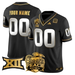 Men Women Youth Arizona State Sun Devils 2025 Peach Bowl Gold Vapor Limited Custom Jersey All Stitched Black Limited