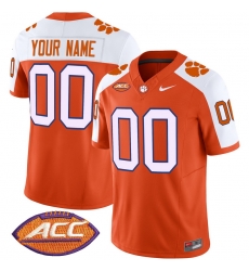 Men Women Youth Clemson Tigers Vapor Limited Custom Jersey V2 All Stitched Orange Alternate