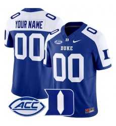 Men Women Youth Duke Blue Devils 2024 Vapor Limited Custom Jersey All Stitched Royal Alternate
