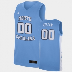 Men Women Youth Toddler North Carolina Tar Heels Custom College Basketball Carolina Blue Replica Jersey