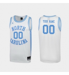 Men Women Youth Toddler North Carolina Tar Heels Custom White March Madness College Basketball Jersey