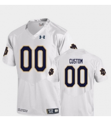 Men Women Youth Toddler Notre Dame Fighting Irish Custom 00 White College Football Replica Jersey