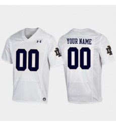 Men Women Youth Toddler Notre Dame Fighting Irish Custom 00 White Replica Football Jersey