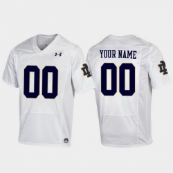 Men Women Youth Toddler Notre Dame Fighting Irish Custom 00 White Replica Football Jersey