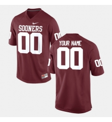 Men Women Youth Toddler Oklahoma Sooners Custom College Football Crimson Jersey Men Women Youth Toddler Oklahoma Sooners Custom College Football Crimson Jersey