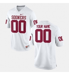 Men Women Youth Toddler Oklahoma Sooners Custom College Football White Jersey