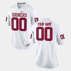 Men Women Youth Toddler Oklahoma Sooners Custom College Football White Jersey
