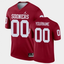 Men Women Youth Toddler Oklahoma Sooners Custom Legend Crimson Football Jersey