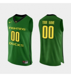 Men Women Youth Toddler Oregon Ducks Custom Apple Green Authentic College Basketball Jersey