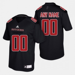 Men Women Youth Toddler Rutgers Scarlet Knights Custom College Football Black Jersey