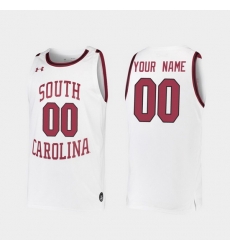 Men Women Youth Toddler South Carolina Gamecocks Custom Replica White College Basketball 2019 20 Jersey