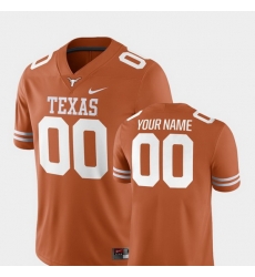 Men Women Youth Toddler Texas Longhorns Custom 00 Texas Orange College Football 2018 Game Jersey