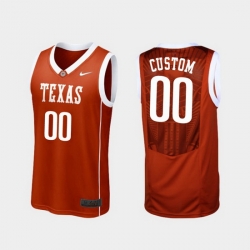 Men Women Youth Toddler Texas Longhorns Custom Burnt Orange Replica College Basketball Jersey