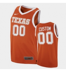 Men Women Youth Toddler Texas Longhorns Custom Replica Orange College Basketball Jersey
