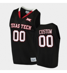 Men Women Youth Toddler Texas Tech Red Raiders Custom Alumni Limited Black Basketball 2020 21 Jersey