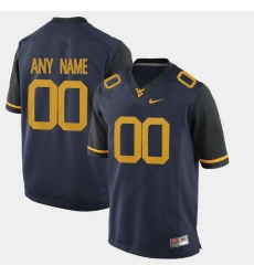 Men Women Youth Toddler West Virginia Mountaineers Custom College Limited Football Blue Jersey