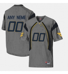 Men Women Youth Toddler West Virginia Mountaineers Custom College Limited Football Gray Jersey