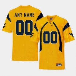 Men Women Youth Toddler West Virginia Mountaineers Custom Gold College Football Alternate Jersey