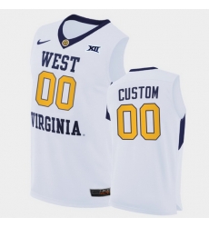 Men Women Youth Toddler West Virginia Mountaineers Custom Home White Authentic Jersey
