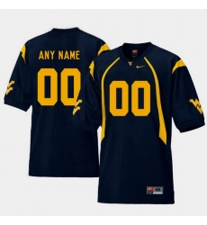 Men Women Youth Toddler West Virginia Mountaineers Custom Navy College Football Home Jersey