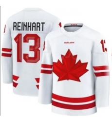 Men Canada Hockey 13 Sam Reinhart White Stitched Jersey