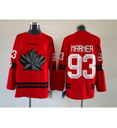 Men Canada Hockey 93 Mitch Marner Red Stitched Jersey Men Canada Hockey 93 Mitch Marner Red Stitched Jersey