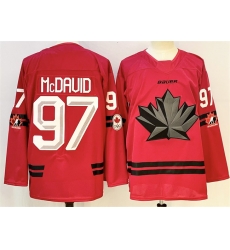 Men Canada Hockey 97 Connor McDavid Red Stitched Jersey