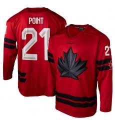 Mens Point Brayden #21 Red Hockey Canada 2026 Replica Jersey Mens Point Brayden #21 Red Hockey Canada 2026 Replica Jersey