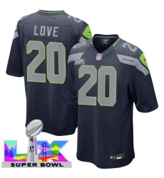 Men Women Youth Seattle Seahawks #20 Julian Love 2025 2026 Super Bowl LX F U S E Stitched NFL Jersey Blue
