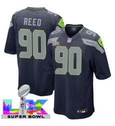 Men Women Youth Seattle Seahawks #90 Jarran Reed 2025 2026 Super Bowl LX F U S E Stitched NFL Jersey Blue Men Women Youth Seattle Seahawks #90 Jarran Reed 2025 2026 Super Bowl LX F U S E Stitched NFL Jersey Blue