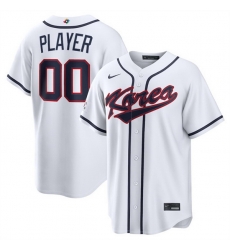 Men Korea Baseball Active Player Custom White 2026 World Baseball Classic Home Stadium Stitched Jersey